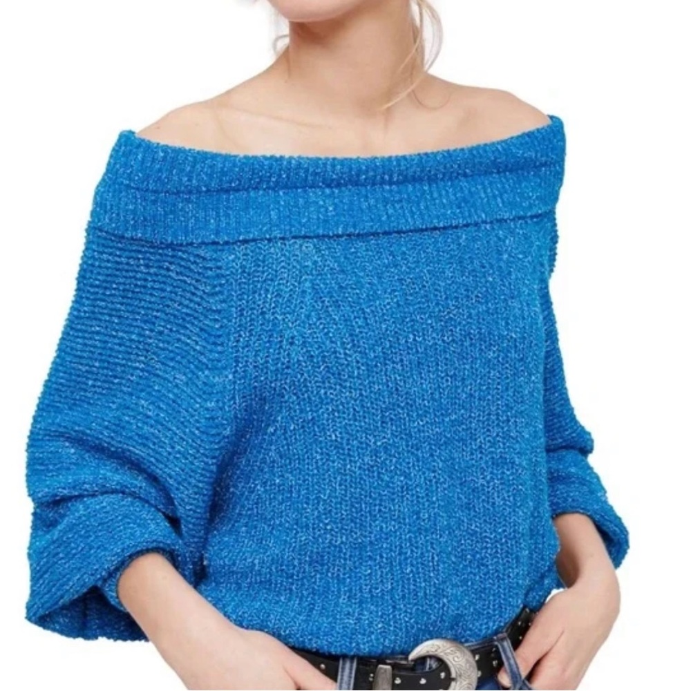 Free People Edessa Off the Shoulder Sweater Sz L